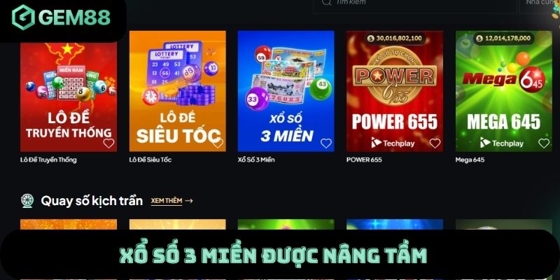 Gem88 - Trang Chủ Nhà Cái GEM88 Chính Thức Mới Nhất Xổ số 3 miền được nâng tầm